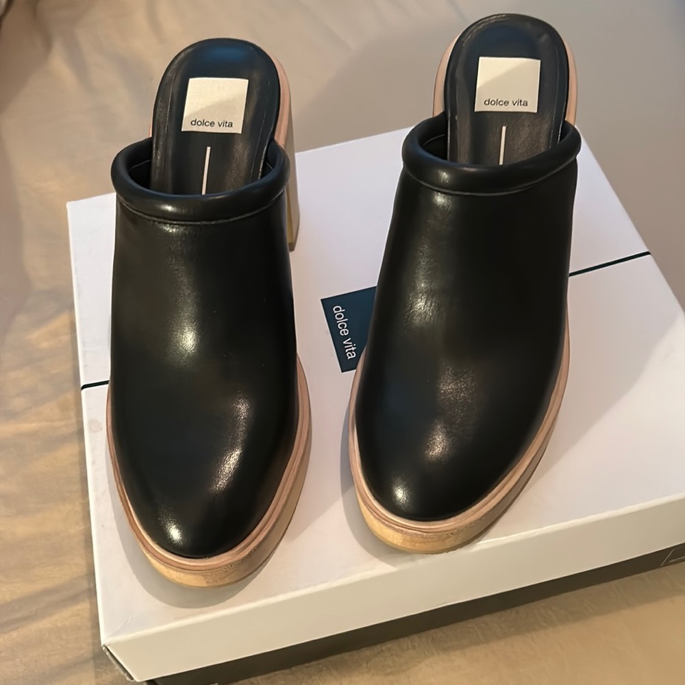 Dolce Vita Black Clogs